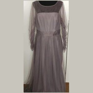 Alfred Angelo Grey Mother of the Groom or Bride or Prom Dress Gown 8822L